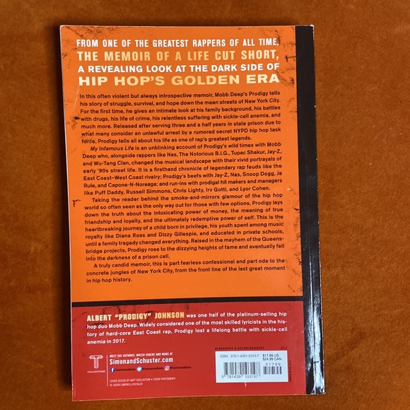 My infamous life the autobiography mob deeps prodigy with Laura checkoway - Picture 2 of 2